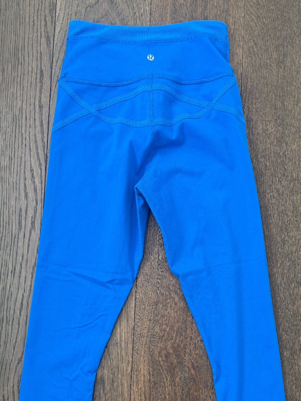 Lululemon Roll Out crop leggings Size 10 Baroque Blue